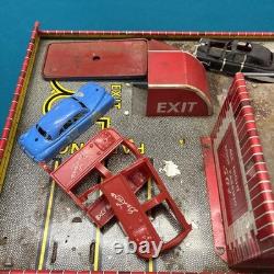 Superior Service Station Tin Litho 1949 T. Cohn Inc Vintage Toy Car Luncheonette