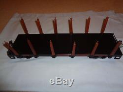 T Reproductions Buddy L Outdoor Train Flat Car with Stakes