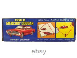 TAIYO Mercury Cougar Ford White VINTAGE TIN TOY CAR