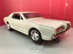 TAIYO Mercury Cougar Ford White VINTAGE TIN TOY CAR