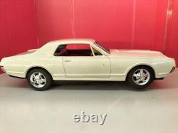 TAIYO Mercury Cougar Ford White VINTAGE TIN TOY CAR