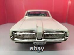TAIYO Mercury Cougar Ford White VINTAGE TIN TOY CAR