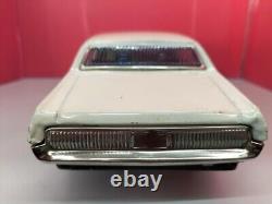 TAIYO Mercury Cougar Ford White VINTAGE TIN TOY CAR