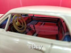TAIYO Mercury Cougar Ford White VINTAGE TIN TOY CAR