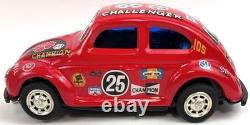 TAIYO VW VOLKSWAGEN BEETLE CAR #25 CHALLENGER 10 TIN Battery Toy Box MINT