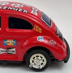 TAIYO VW VOLKSWAGEN BEETLE CAR #25 CHALLENGER 10 TIN Battery Toy Box MINT