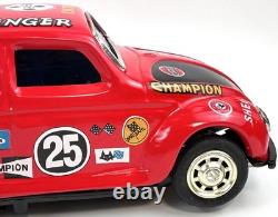 TAIYO VW VOLKSWAGEN BEETLE CAR #25 CHALLENGER 10 TIN Battery Toy Box MINT