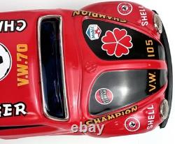 TAIYO VW VOLKSWAGEN BEETLE CAR #25 CHALLENGER 10 TIN Battery Toy Box MINT