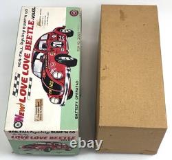 TAIYO VW VOLKSWAGEN BEETLE CAR #25 CHALLENGER 10 TIN Battery Toy Box MINT