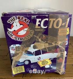 THE REAL GHOSTBUSTERS Vintage Ecto-1 Car Vehicle & Box Ex Cond Kenner 1984