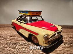 TIN 1950'S OPEL V8 HOTEL NEW YORK & AIRPORT CAR LIMO with ROOF RACK BANDAI JAPAN