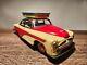 TIN 1950'S OPEL V8 HOTEL NEW YORK & AIRPORT CAR LIMO with ROOF RACK BANDAI JAPAN