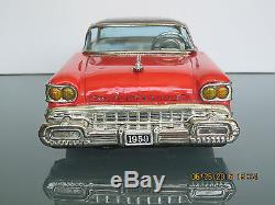 Tin 1958 Oldsmobile Sankei-okuma Japan Friction Toy Car Olds