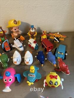 TOMY Vintage Wind Up Toys Lot. 46 Pcs. Cowboy/animals/cars. 13 Do Not Work