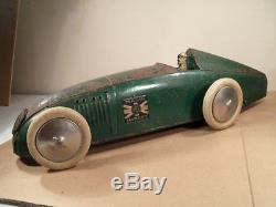 TRIANG CAPT. G EYSTON'S MG MAGIC MIDGET RECORD CAR (NOW WITH 4 WHEELS)(1930's)