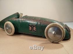 TRIANG CAPT. G EYSTON'S MG MAGIC MIDGET RECORD CAR (NOW WITH 4 WHEELS)(1930's)