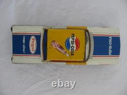 Taiyo Japan Tin Litho Friction Drive Pepsi Cola Come Alive Ford Galaxie Car Read