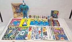 The Tick Vintage Toy / Comic Lot Bandai Super Hero Action Figure 1990s Books VTG