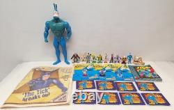 The Tick Vintage Toy / Comic Lot Bandai Super Hero Action Figure 1990s Books VTG