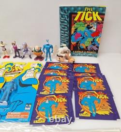 The Tick Vintage Toy / Comic Lot Bandai Super Hero Action Figure 1990s Books VTG