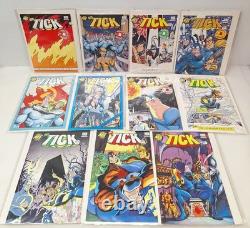The Tick Vintage Toy / Comic Lot Bandai Super Hero Action Figure 1990s Books VTG