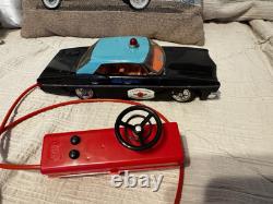 Tin Car Chevrolet Impala Vintage Argentina Police Saxo With Box. MIB