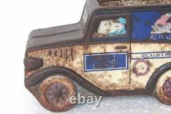 Tin Car Toy Old Vintage Unique Royal Dansk Decorative Collectible PF-6