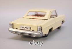 Tin Ford Fairlane 500 Wind Up Toy Car Made in Japan Vintage 7 inches