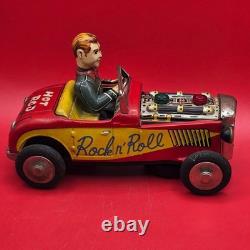 Tin Hot Rod battery operated Dream Boat Rock n Roll Vintage toy car