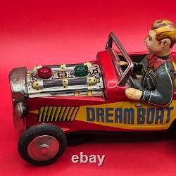 Tin Hot Rod battery operated Dream Boat Rock n Roll Vintage toy car