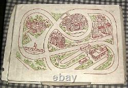 Tin Litho Toy Wind-Up Car Town, Traffic Control East Europe Vintage Mavaut