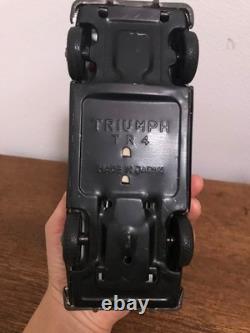 Tin Police Car Toy 1970s Japan Model ST Friction Power Sound Box Included