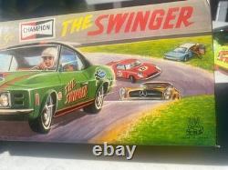 Tin Toy Mach 1 Ford Mustang The Swinger Race Car US Auto Club, 1960's