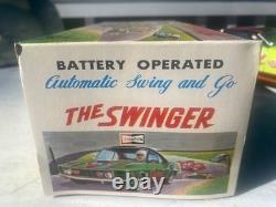 Tin Toy Mach 1 Ford Mustang The Swinger Race Car US Auto Club, 1960's