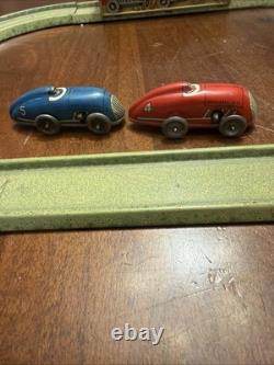 Tin Track With 2 Tin Wind Up Cars Please Read Description