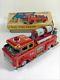 Tin toy Fire Engine truck car FD Alps made in Japan rare with box vintage 316