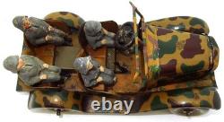 Tippco 1937 German Army Staff Car With Lineol Soldiers Wind-up Awesome