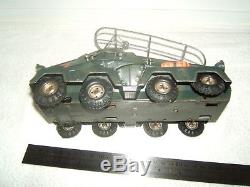 Tippco Tipp co Armoured car Panzerspahwagen VGC 1940 clockwork toy