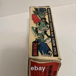 Tri-Ang Minic 60M Clockwork Tinplate Double Decker Bus Red Post War with box