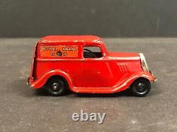 Tri Ang Minic Toys Mail Car Vintage Wind-Up Red