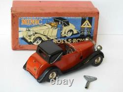 Tri-ang Minic Boxed Tinplate Rolls Royce Sedanca 50me Electric Headlights 1937