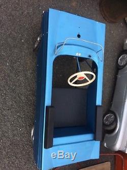 Triang chevrolet Vintage Pedal Car See Pictures In Blue And Chrome