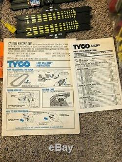 Tyco Magnum 440-X2 California GT Racing Slot Car Vintage Set 37' Track RARE