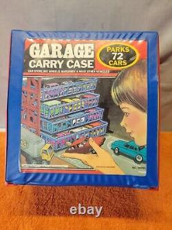 U. Vintage 1984 Tara Toys Garage Carry Case Parks 72 Cars INCLUDES Cars, See Pics