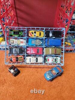 U. Vintage 1984 Tara Toys Garage Carry Case Parks 72 Cars INCLUDES Cars, See Pics