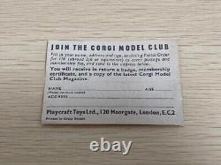 Used CORGI TOYS CITROEN DS19 No. 210 S VINTAGE 1960 1/43 BOXED DIECAST UK Japan