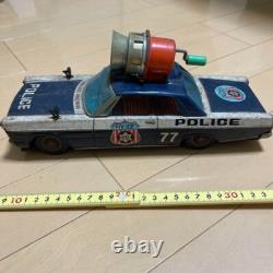 Used Vintage Masudaya Highway Police Car Siren Tin Toys Japan