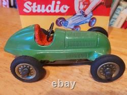 VERY NICE 1930'S SCHUCO WIND UP #2 STUDIO 1050 MERCEDES BENZ RACE CAR With BOX