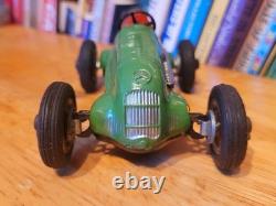 VERY NICE 1930'S SCHUCO WIND UP #2 STUDIO 1050 MERCEDES BENZ RACE CAR With BOX