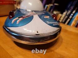 VERY NICE 1960'S TIN LITHO BATTERY OPERATED UNIVERSE CAR with BOX